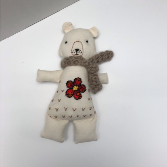 Precious primitive embroidered teddy bear - Picture 2 of 3